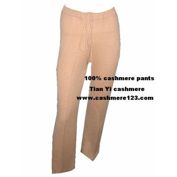 Pantalones acolchados y calientes de cachemira